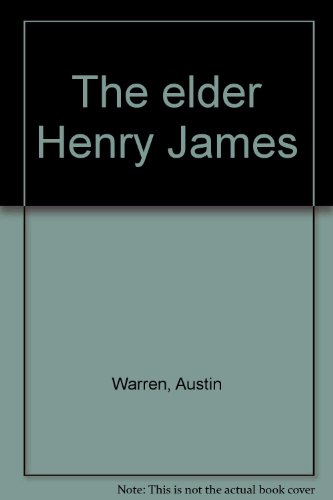 Imagen de archivo de Elder Henry James a la venta por Better World Books