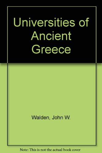 Imagen de archivo de The Universities of Ancient Greece a la venta por FOLCHATT