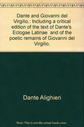 Stock image for Dante and Giovanni del Virgilio for sale by Better World Books