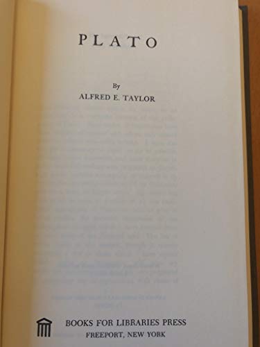 Plato (9780836958638) by Taylor, A. E