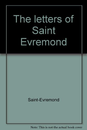 The letters of Saint Evremond (9780836959079) by Saint-Evremond