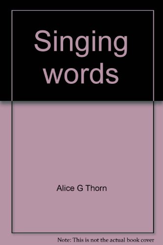 9780836963373: Singing words; poems (Granger index reprint series)