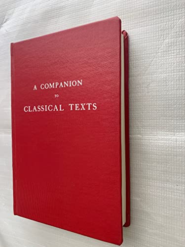Stock image for Companion to Classical Texts for sale by Mispah books