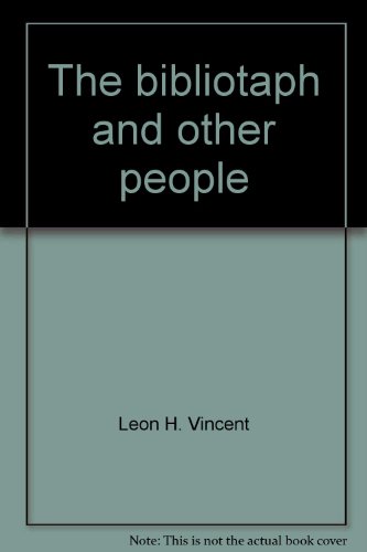 9780836973358: The bibliotaph, and other people (Essay index reprint series)