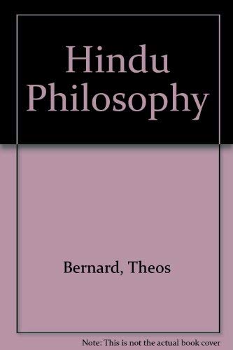 Imagen de archivo de Hindu Philosophy a la venta por Veronica's Books