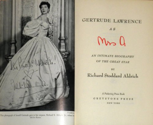 9780837124698: Gertrude Lawrence as Mrs.A.