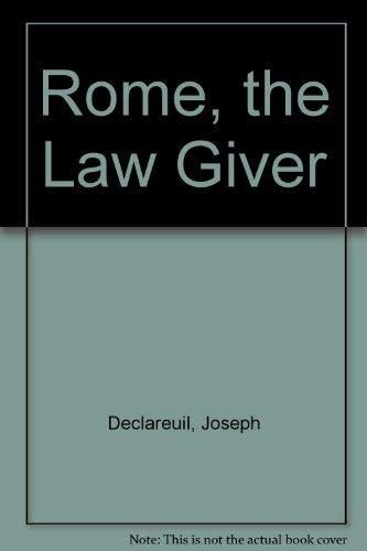 Imagen de archivo de Rome the Law-Giver a la venta por Row By Row Bookshop