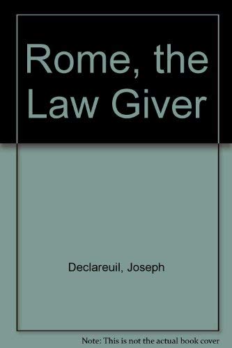 Stock image for Rome the Law-Giver for sale by Row By Row Bookshop