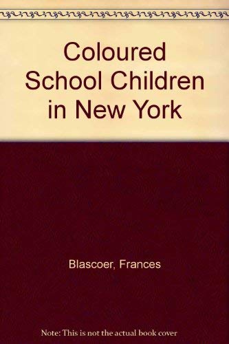Colored school children in New York