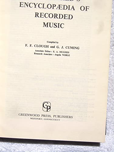 Stock image for World's Encycopedia of Recorded Music: Second Supplement (1951 - 1952 for sale by Village Booksmith