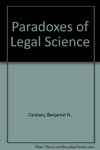 Stock image for The Paradoxes of Legal Science for sale by Row By Row Bookshop