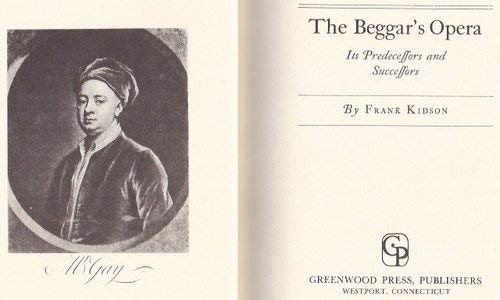 Imagen de archivo de The Beggar's Opera: Its Predecessors and Successors a la venta por ThriftBooks-Dallas