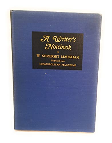 9780837144337: A Writer's Notebook [Hardcover] by Maugham, W. Somerset