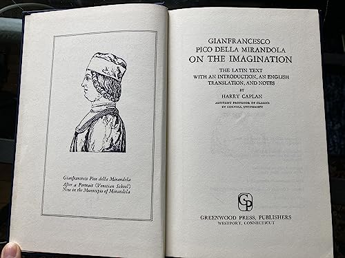 Beispielbild fr On the Imagination: The Latin Text with an Introduction, English Translation and Notes zum Verkauf von Sutton Books