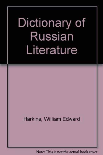 Beispielbild fr Dictionary of Russian Literature, zum Verkauf von Ken's Book Haven