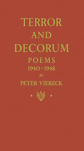 Imagen de archivo de Terror and Decorum : Poems, 1940-1948 a la venta por Better World Books