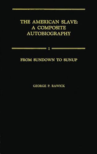 Stock image for From Sundown to Sunup Vol. 1 : The Making of the Black Community Vol. 1 for sale by Better World Books