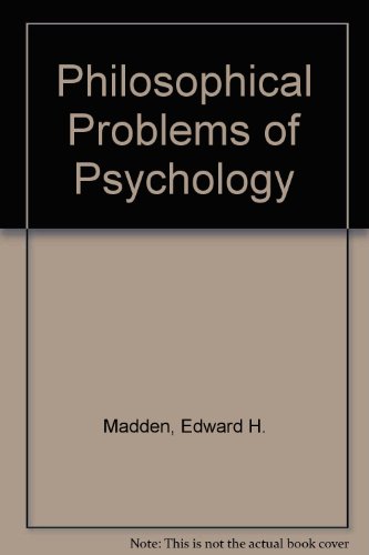 Beispielbild fr Philosophical Problems of Psychology zum Verkauf von Alplaus Books