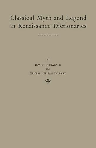 9780837170862: Classical Myth And Legend In Renaissance Dictionaries