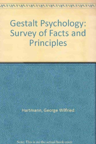 9780837172132: Gestalt Psychology: A Survey of Facts and Principles