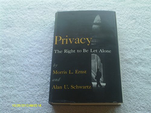 Imagen de archivo de Privacy--the right to be let alone a la venta por Ergodebooks