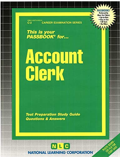 9780837300023: Account Clerk: Passbooks Study Guide (Career Examination)