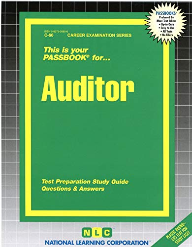 Auditor(Passbooks) (Career Examination Series) (9780837300603) by National Learning Corporation