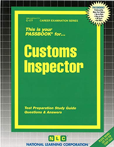 9780837301778: Customs Inspector (Career Examination Series)