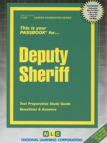 Deputy Sheriff(Passbooks) (Career Examination Series) (9780837302041) by National Learning Corporation