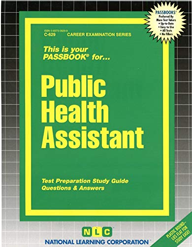 Beispielbild fr Public Health Assistant zum Verkauf von Better World Books