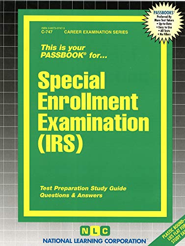 Beispielbild fr Special Enrollment Examination (IRS)(Passbooks) (Career Examination Series) zum Verkauf von HPB-Red