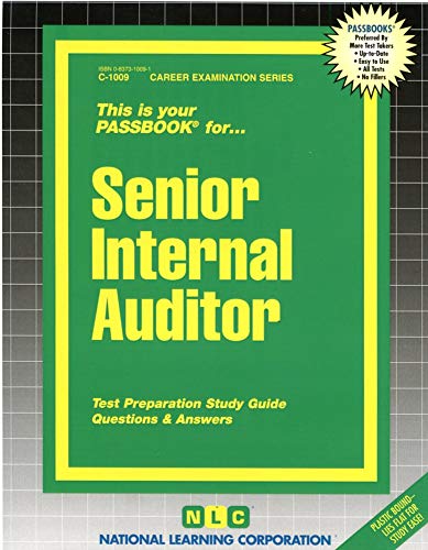 Senior Internal Auditor(Passbooks) (Career Examination Series)