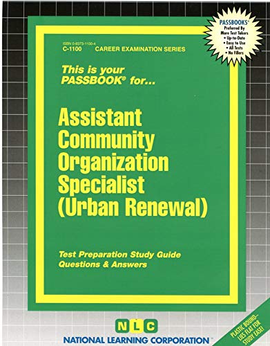 Assistant Community Organization Specialist (Urban Renewal) National Learning Corporation Author