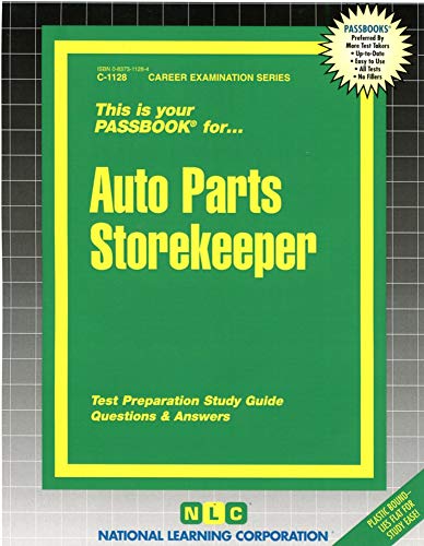 Auto Parts Storekeeper (Passbook for Career Opportunities) - Jack Rudman