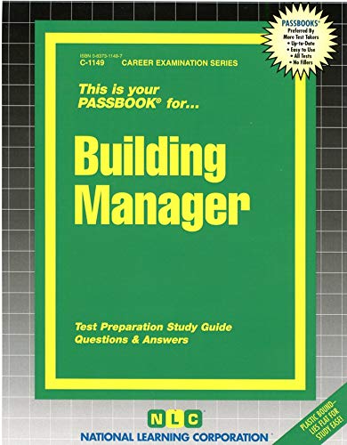 Building Manager (Career Examination Series) (9780837311494) by National Learning Corporation