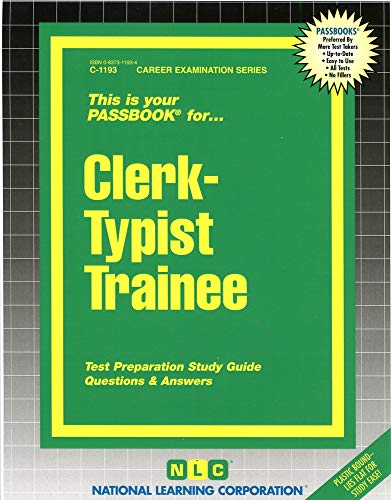 Clerk-Typist Trainee National Learning Corporation Author