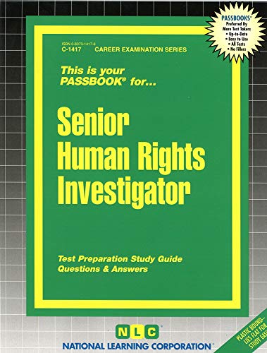 Senior Human Rights Investigator Passbooks Career