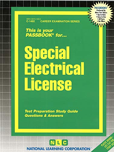 Special Electrical License (Career Examination Series) (9780837314921) by National Learning Corporation