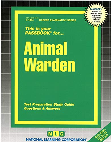 Animal Warden(Passbooks) (Career Examination Series) (9780837318448) by National Learning Corporation