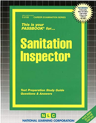 Beispielbild fr Sanitation Inspector zum Verkauf von Better World Books