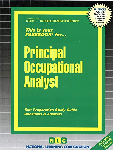 Principal Occupational Analyst (Career Examination Series) (9780837325354) by National Learning Corporation