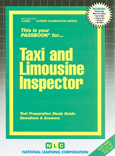 9780837325521: Taxi and Limousine Inspector: Passbooks Study Guide
