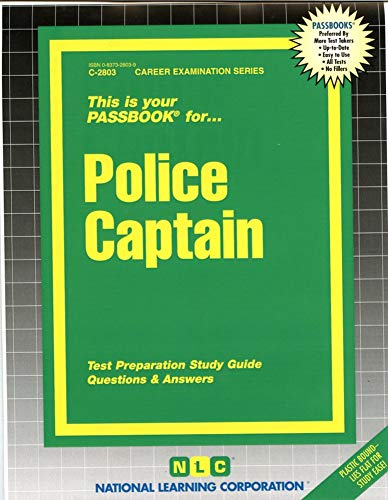 Police Captain(Passbooks) (Passbook for Career Opportunities) - Jack Rudman