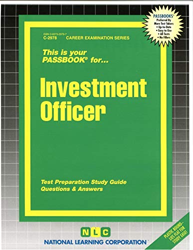 9780837329789: Investment Officer(Passbooks) (Career Examination Series)