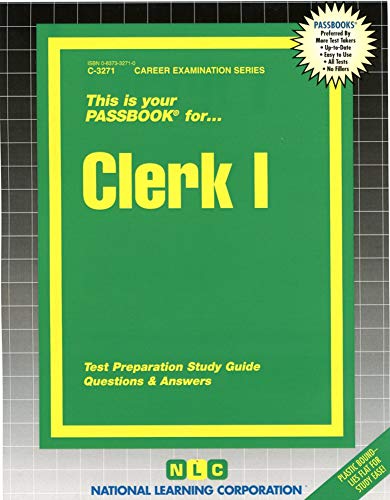 9780837332710: Clerk I (Career Examination Series)