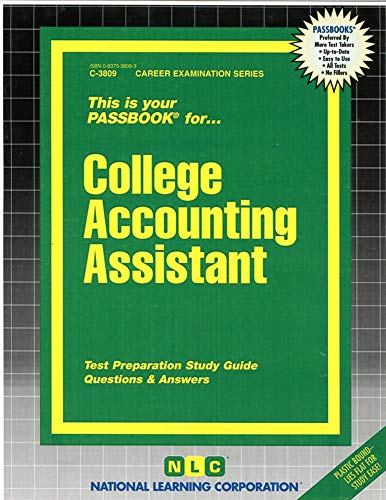 9780837338095: College Accounting Assistant (Career Examination Series)