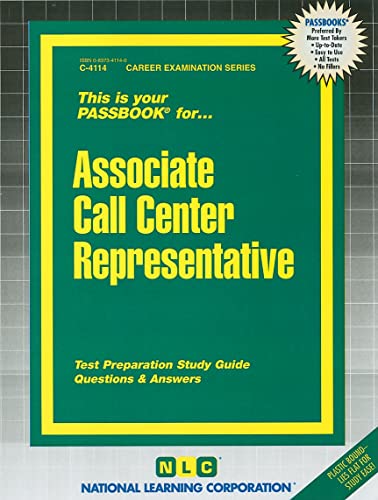 Associate Call Center Representative(Passbooks) (Career Examination Series) (9780837341149) by National Learning Corporation