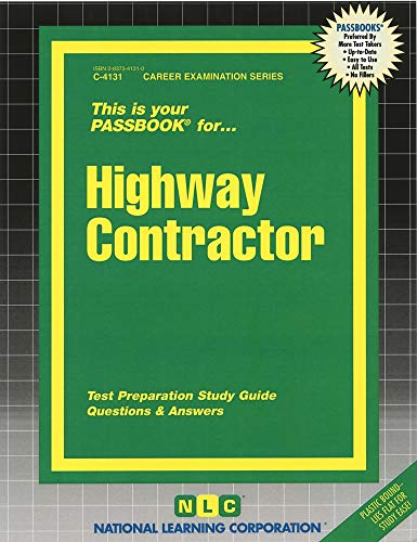 Highway Contractor(Passbooks) (Career Examination Series) (9780837341316) by National Learning Corporation