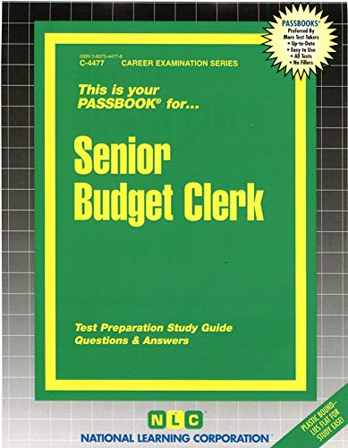 Stock image for Senior Budget Clerk for sale by Plum Books