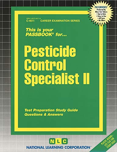 9780837346113: Pesticide Control Specialist II: Passbooks Study Guide: 2 (Career Series (Natl Learning Corp))